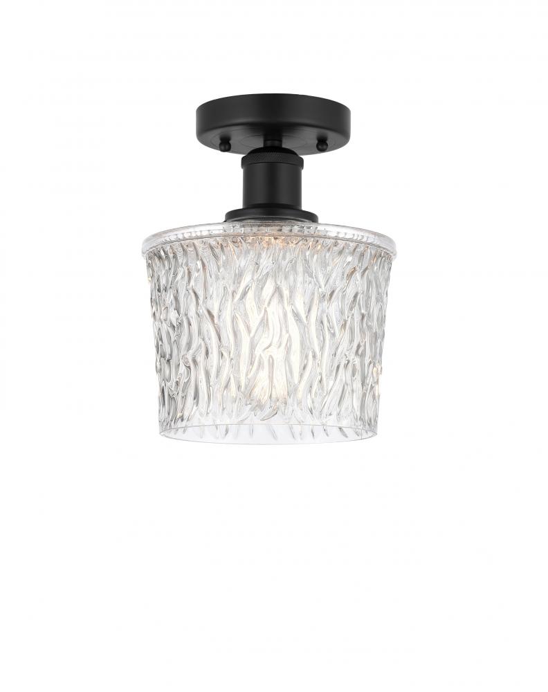 Niagara - 1 Light - 7 inch - Matte Black - Semi-Flush Mount