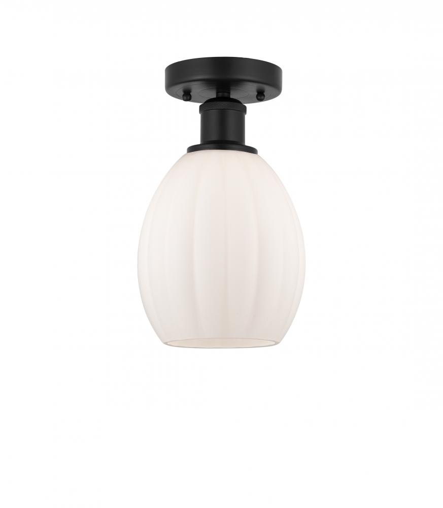 Eaton - 1 Light - 6 inch - Matte Black - Semi-Flush Mount