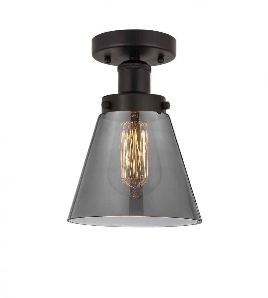 Cone - 1 Light - 6 inch - Oil Rubbed Bronze - Semi-Flush Mount