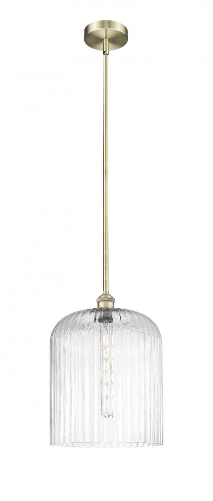 Bridal Veil - 1 Light - 5 inch - Antique Brass - Cord hung - Mini Pendant