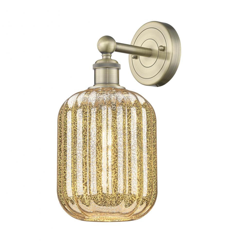 Preston Cylinder - 1 Light - 7 inch - Antique Brass - Sconce