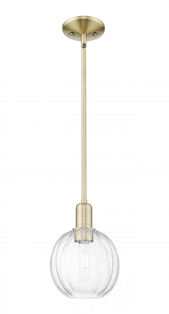 Preston - 1 Light - 6 inch - Antique Brass - Mini Pendant