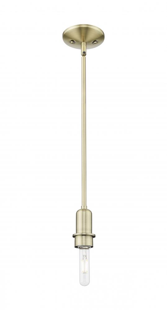 Arcadia - 1 Light - 3 inch - Antique Brass - Mini Pendant