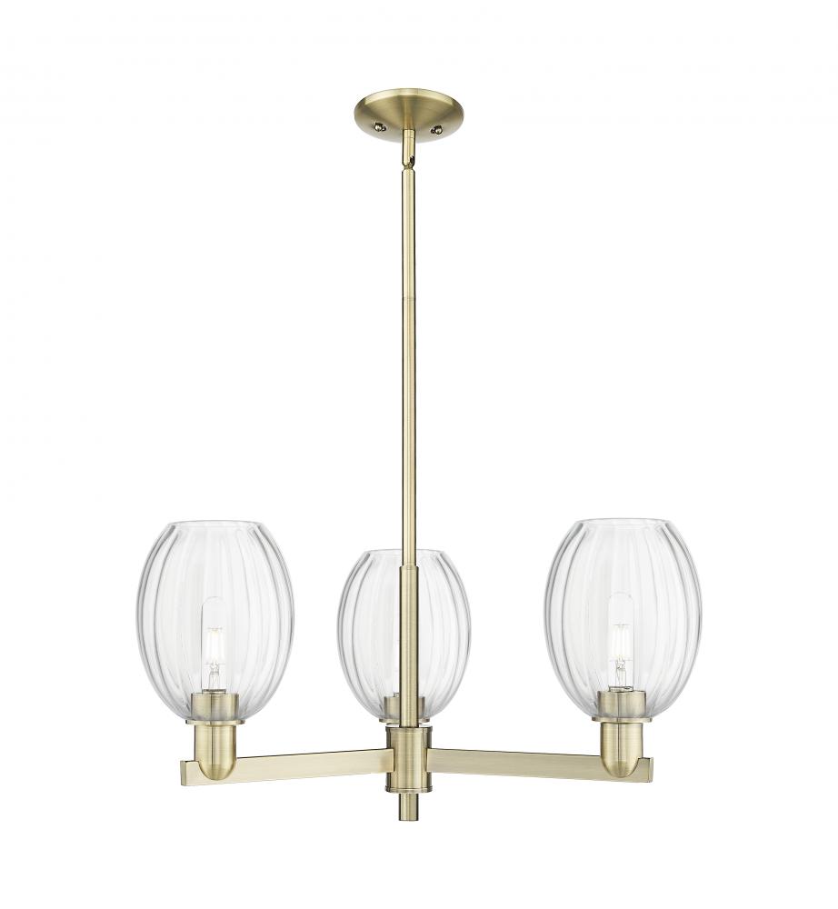 Preston - 3 Light - 18 inch - Antique Brass - Flush Mount