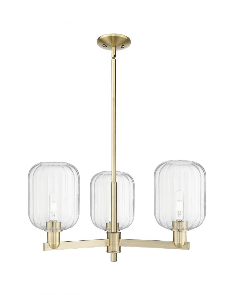 Preston - 3 Light - 18 inch - Antique Brass - Flush Mount