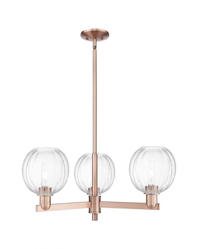 Preston - 3 Light - 18 inch - Antique Copper - Flush Mount