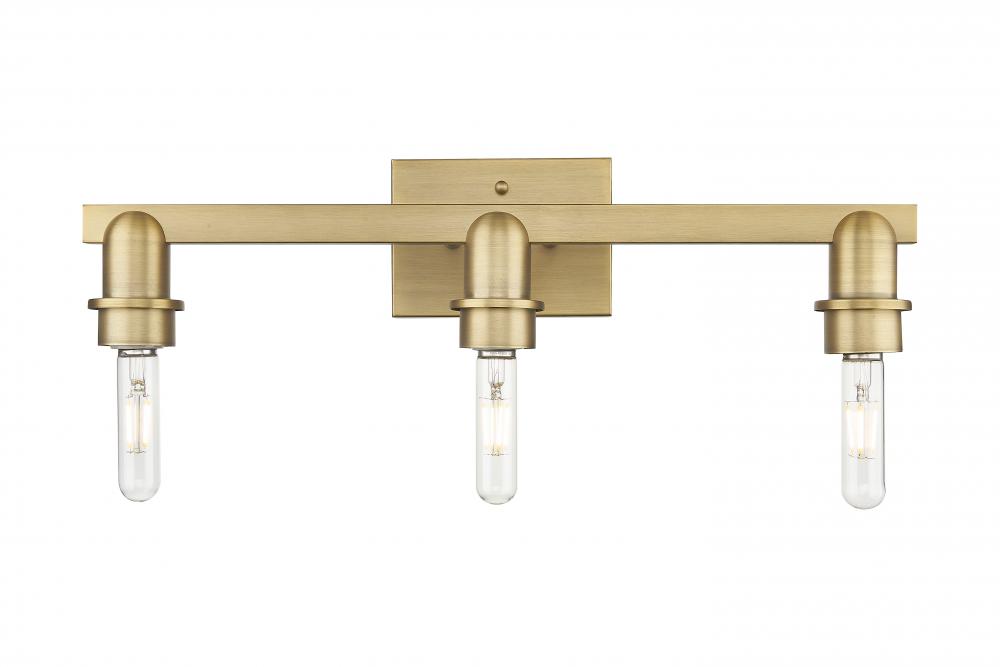 Arcadia - 3 Light - 19 inch - Brushed Brass - Bath Vanity Light