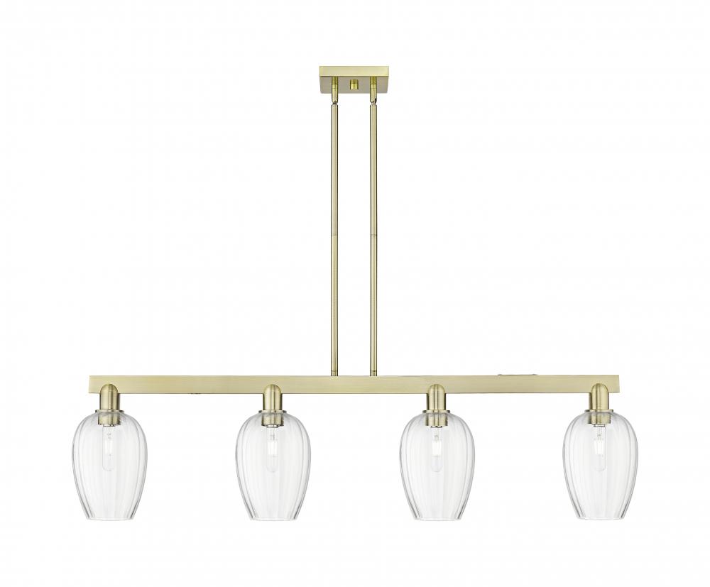 Preston - 4 Light - 48 inch - Antique Brass - Cord hung - Island Light