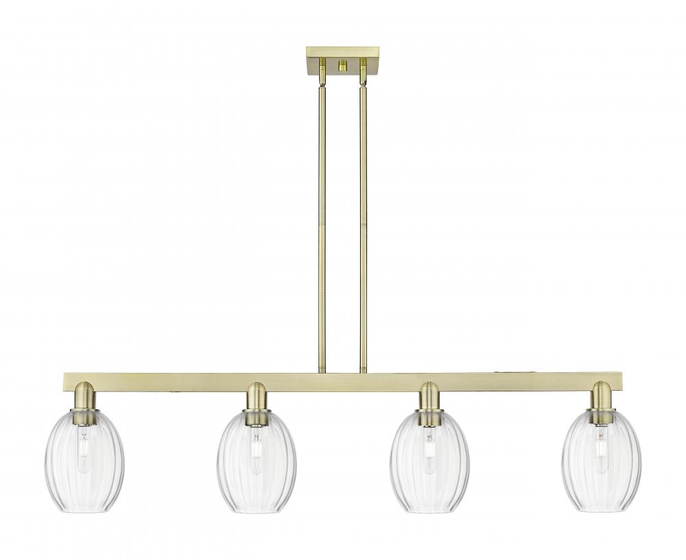Preston - 4 Light - 48 inch - Antique Brass - Cord hung - Island Light