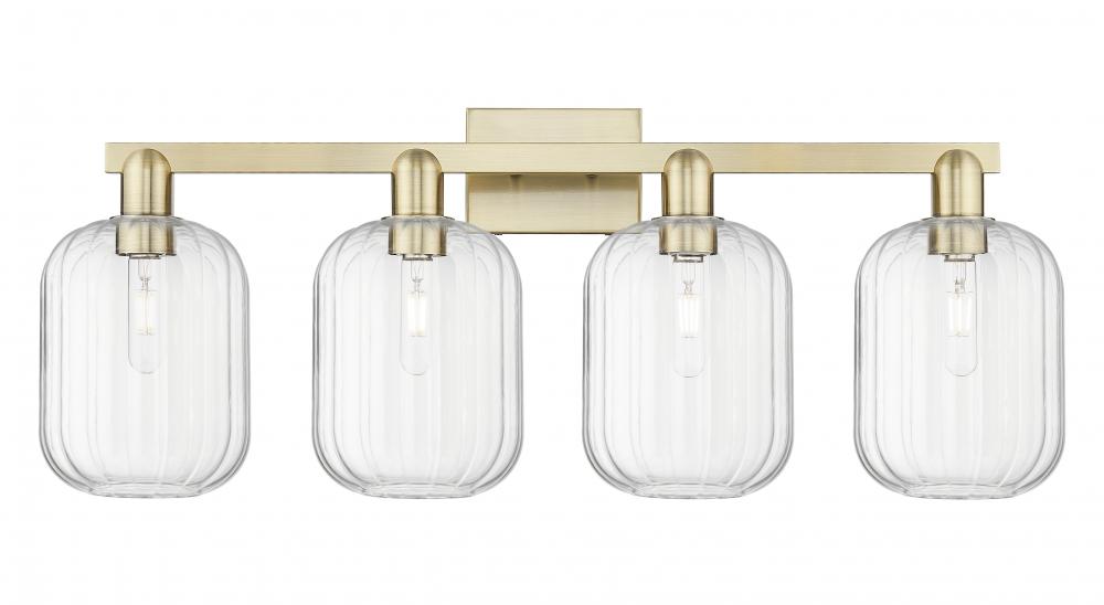 Preston - 4 Light - 36 inch - Antique Brass - Bath Vanity Light