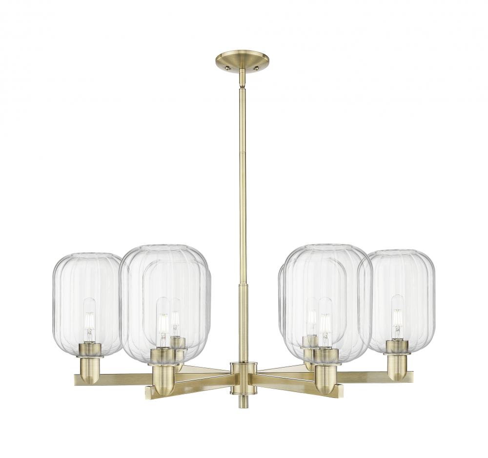 Preston - 6 Light - 24 inch - Antique Brass - Chandelier