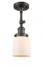 Innovations Lighting 201F-OB-G51 - Bell - 1 Light - 5 inch - Oil Rubbed Bronze - Adjustable Semi-Flush Mount
