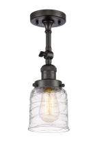 Innovations Lighting 201F-OB-G513 - Bell - 1 Light - 5 inch - Oil Rubbed Bronze - Adjustable Semi-Flush Mount
