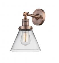 Innovations Lighting 203-AC-G42 - Cone - 1 Light - 8 inch - Antique Copper - Adjustable Sconce