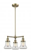 Innovations Lighting 207-AB-G192-LED - Bellmont - 3 Light - 18 inch - Antique Brass - Stem Hung - Chandelier