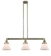 Innovations Lighting 213-AB-G41-LED - Cone - 3 Light - 40 inch - Antique Brass - Stem Hung - Adjustable Island Light