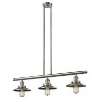Innovations Lighting 213-SN-M2-LED - Railroad - 3 Light - 41 inch - Brushed Satin Nickel - Stem Hung - Adjustable Island Light