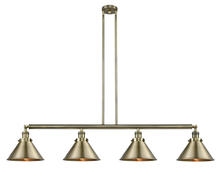 Innovations Lighting 214-AB-M10-AB - Briarcliff - 4 Light - 55 inch - Antique Brass - Stem Hung - Adjustable Island Light