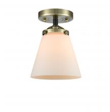 Innovations Lighting 284-1C-BAB-G61-LED - Cone - 1 Light - 6 inch - Black Antique Brass - Semi-Flush Mount