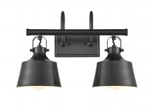 Innovations Lighting 370-2W-BK-M-LED - Provin - 2 Light - 19 inch - Matte Black - Bath Vanity Light
