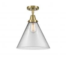 Innovations Lighting 447-1C-AB-G42-L - Cone - 1 Light - 12 inch - Antique Brass - Flush Mount
