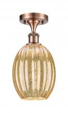Innovations Lighting 516-1C-AC-G459-6ME - Preston Bulb - 1 Light - 6 inch - Antique Copper - Semi-Flush Mount