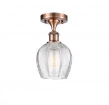 Innovations Lighting 516-1C-AC-G462-6-LED - Norfolk - 1 Light - 6 inch - Antique Copper - Semi-Flush Mount