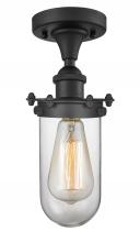 Innovations Lighting 516-1C-BK-CE231-CL - Kingsbury - 1 Light - 4 inch - Matte Black - Flush Mount