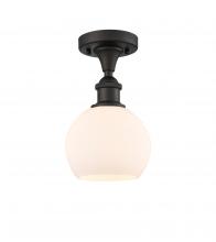 Innovations Lighting 516-1C-OB-G121-6-LED - Athens - 1 Light - 6 inch - Oil Rubbed Bronze - Semi-Flush Mount