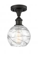 Innovations Lighting 516-1C-OB-G1213-6-LED - Athens Deco Swirl - 1 Light - 6 inch - Oil Rubbed Bronze - Semi-Flush Mount