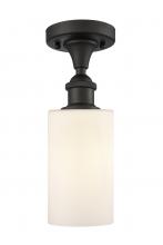 Innovations Lighting 516-1C-OB-G801-LED - Clymer - 1 Light - 4 inch - Oil Rubbed Bronze - Semi-Flush Mount