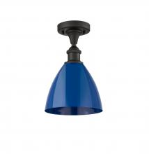 Innovations Lighting 516-1C-OB-MBD-75-BL-LED - Plymouth - 1 Light - 8 inch - Oil Rubbed Bronze - Semi-Flush Mount