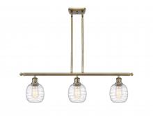 Innovations Lighting 516-3I-AB-G1013-LED - Belfast - 3 Light - 36 inch - Antique Brass - Cord hung - Island Light