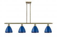 Innovations Lighting 516-4I-AB-MBD-75-BL-LED - Plymouth - 4 Light - 48 inch - Antique Brass - Cord hung - Island Light