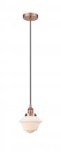 Innovations Lighting 616-1PH-AC-G531-LED - Oxford - 1 Light - 7 inch - Antique Copper - Cord hung - Mini Pendant