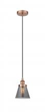 Innovations Lighting 616-1PH-AC-G63-LED - Cone - 1 Light - 6 inch - Antique Copper - Cord hung - Mini Pendant