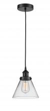 Innovations Lighting 616-1PH-BK-G42-LED - Cone - 1 Light - 8 inch - Matte Black - Cord hung - Mini Pendant