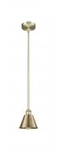 Innovations Lighting 616-1S-AB-M8 - Smithfield - 1 Light - 7 inch - Antique Brass - Cord hung - Mini Pendant