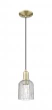 Innovations Lighting 716-1P-AB-G559-5CL - Bridal Veil - 1 Light - 6 inch - Antique Brass - Cord hung - Mini Pendant