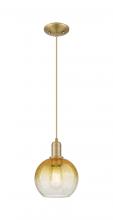 Innovations Lighting 716-1P-BB-G483-8AM - Brookhaven Globe - 1 Light - 6 inch - Brushed Brass - Cord hung - Mini Pendant