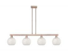 Innovations Lighting 716-4I-AC-G1216-8WM - White Mouchette - 4 Light - 51 inch - Antique Copper - Stem hung - Island Light