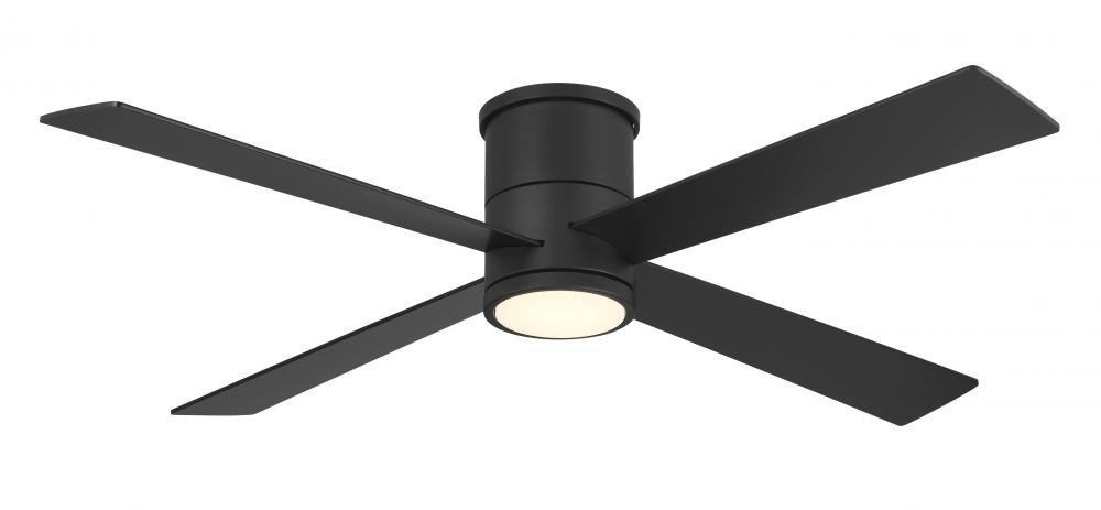 54" LED FLUSH MOUNT CEILING FAN