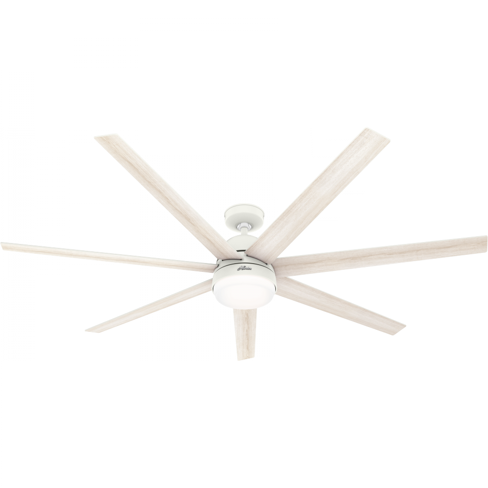 Hunter 70 inch Phenomenon Wi-Fi ENERGY STAR® Matte White Ceiling Fan with LED Lt Kit