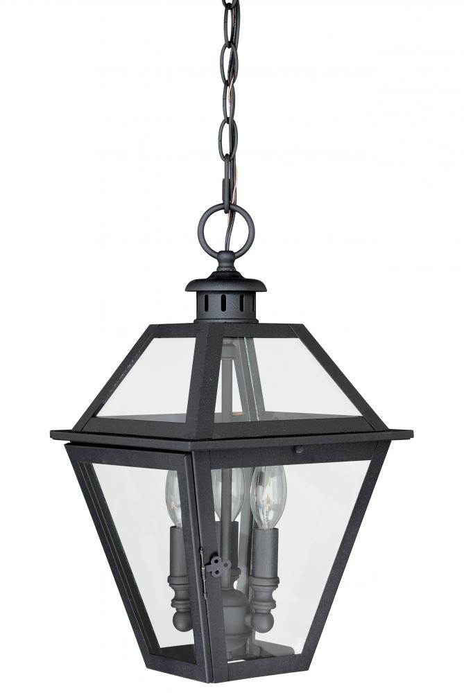 Nottingham 9-in Outdoor Pendant Textured Black