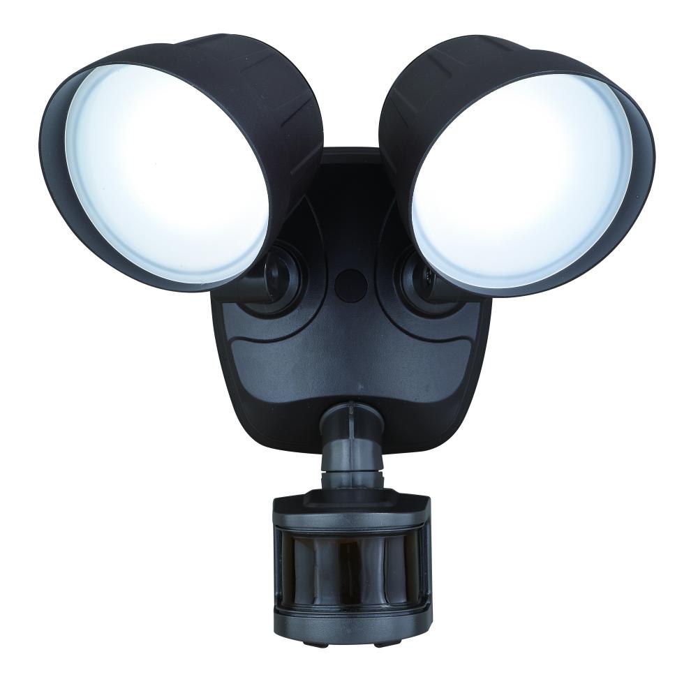 Delta 2L LED Motion Sensor Dusk to Dawn Outdoor Security Flood Light Bronze