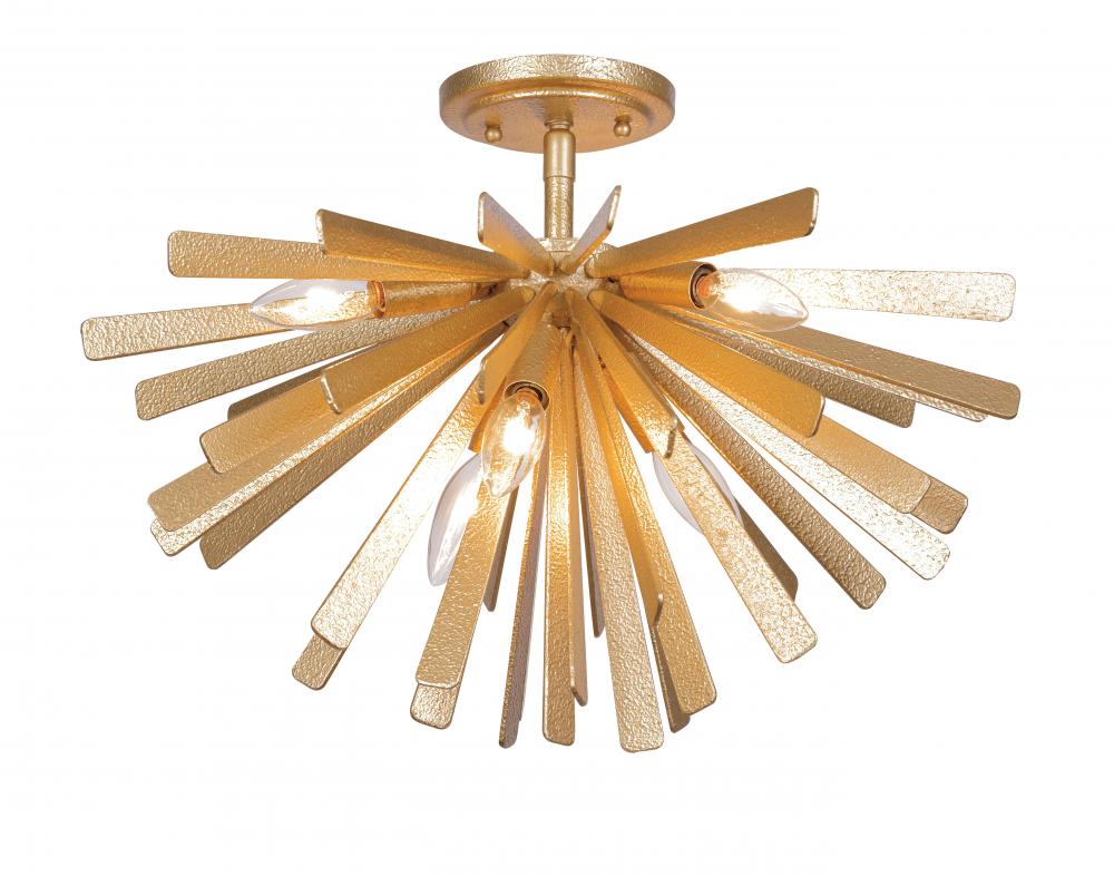 CONFLUENCE - 6 LIGHT SEMI FLUSH