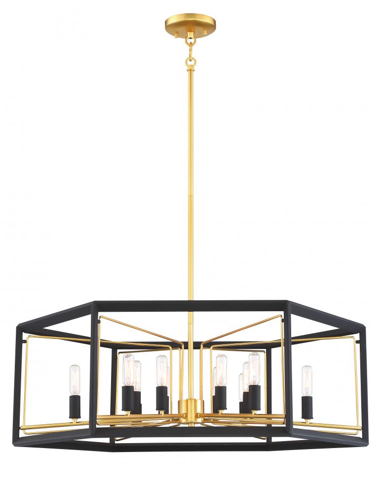 SABLE POINT - 12 LIGHT PENDANT