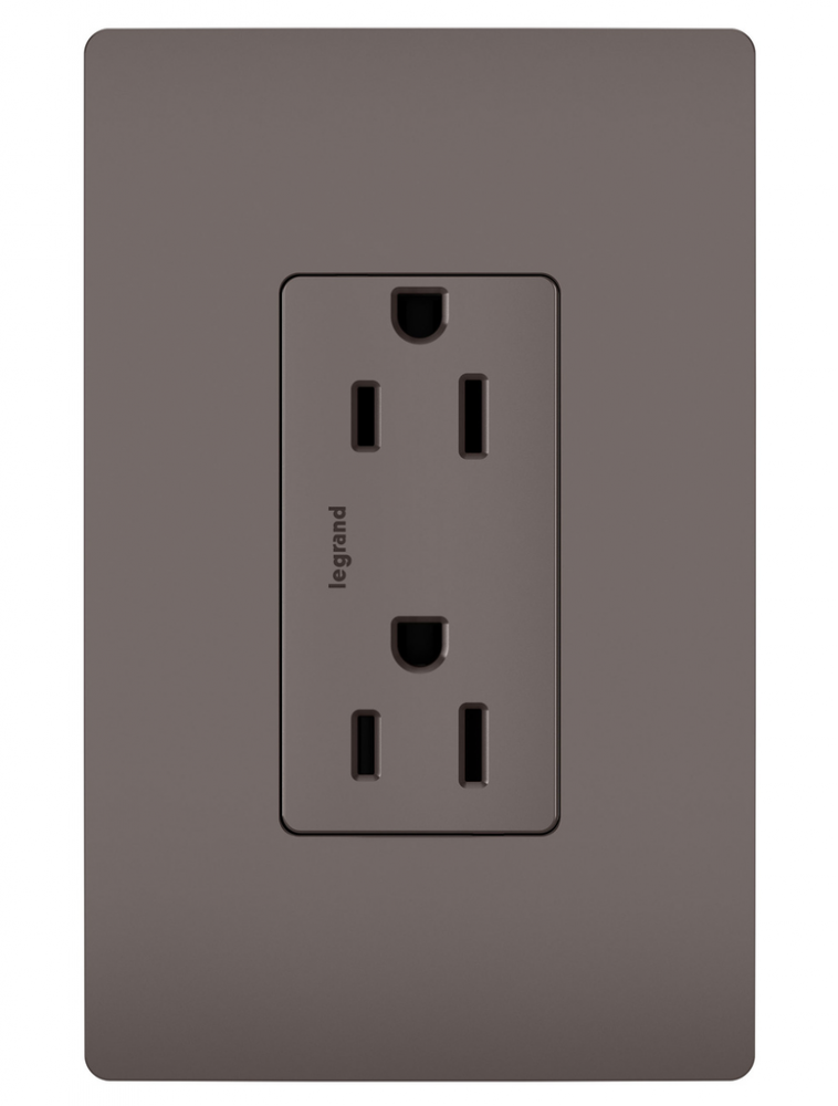 radiant Tamper-Resistant Outlet, Brown (10 pack) (10 pack)