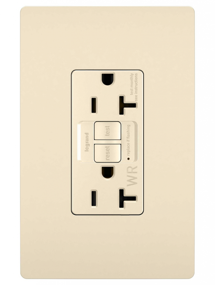 radiant Tamper-Resistant Weather-Resistant 20A Duplex Self-Test GFCI Receptacles wt SafeLock Pro