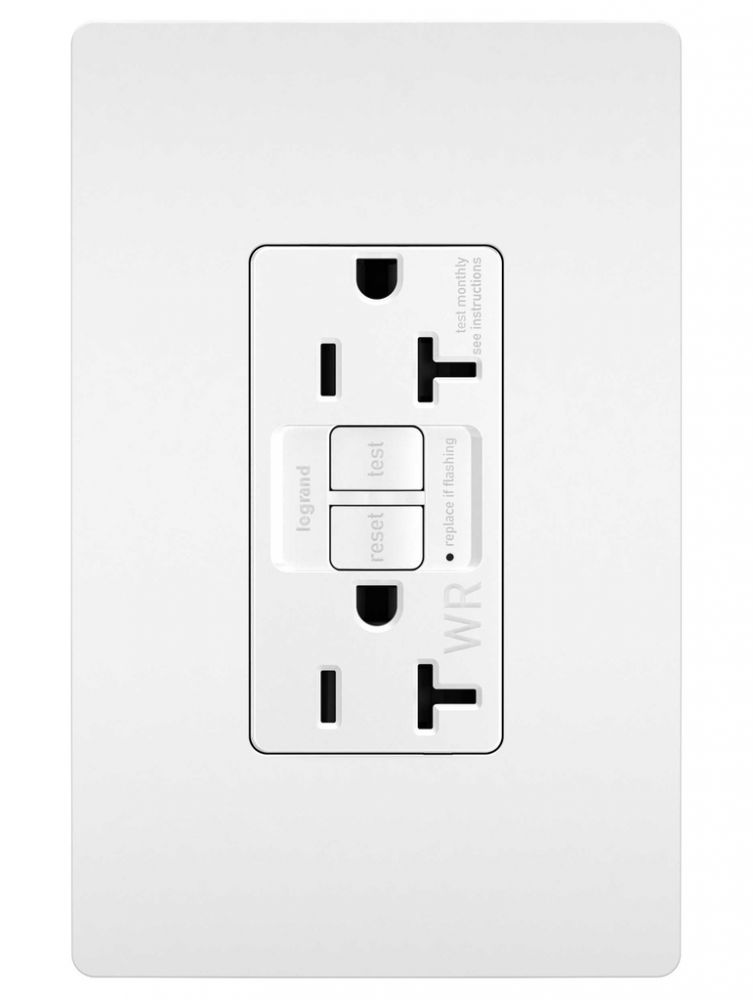 radiant Tamper-Resistant Weather-Resistant 20A Duplex Self-Test GFCI Receptacles wt SafeLock Pro